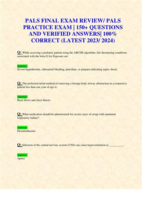 is the pals test hard|pals final exam test.